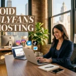 Tamara Nelson working in her stylish Chicago loft on digital content strategy.